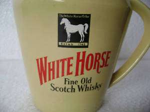 Vintage Ceramic White Horse Scotch Whisky JUG  