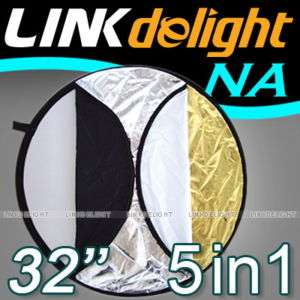 33 80cm 5 in 1 Light Collapsible Disc Reflector D1R  