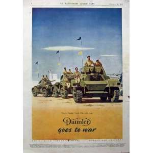  1943 Daimler Motor Army Machinery Tank Advertisement