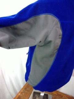 Patagonia PTFE windproof Stretch Fleece Jacket. Mens M. Blue. USA 