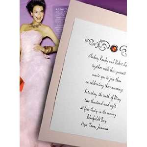  Wedding Invitations Kit Magnolia Pink with Ruby Red 