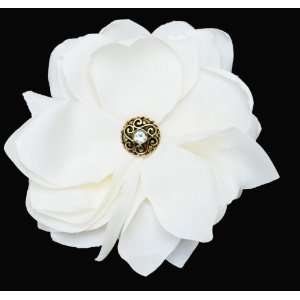  NEW Gorgeous Bridal Wedding Ivory Flower Clip/brooch with 