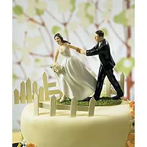    Funny Wedding Cake Toppers Race to the Altar