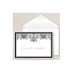  Exclusively Weddings Filigree Hearts Thank You Note 