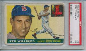 1955 TOPPS TED WILLIAMS #2 PSA 1  