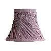 NEW 7 in. Wide Clip On Chandelier Lamp Shade Mauve Faux Silk Fabric 