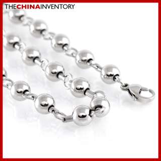 8MM 36 STAINLESS STEEL LARGE BALL CHAIN NECKLACE N1808  