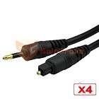Digital Optical Audio CABLE Gold_Plated TOSLink to Mini for Mac DV M 