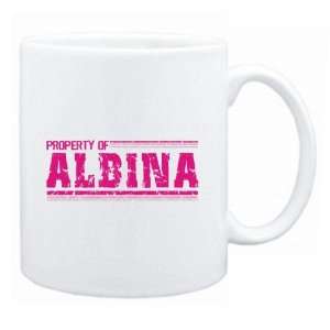  New  Property Of Albina Retro  Mug Name