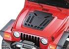 Jeep TJ Wrangler Hood Cooling Vent Louvered Kit 00 06 Black Single 