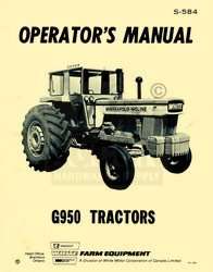 Minneapolis Moline G 950 G950 Owner Operators Manual  