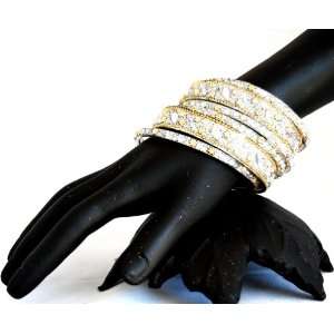  ALESSANDRA Lac Bangles Silver Jewelry