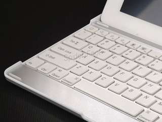   Bluetooth Wireless Keyboard Aluminum Hard Case Cover White P2 ALK W
