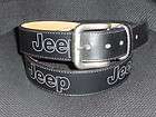 Jeep Leather belt size XL 42 44 Black Wrangler Grand Cherokee Laredo 