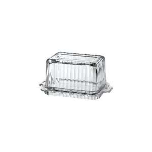 Anchor Hocking 94669   Fire King Butter Dish, Crystal  