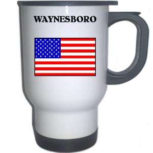  US Flag   Waynesboro, Virginia (VA) White Stainless Steel 
