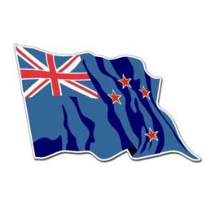  NEW ZEALAND WAVING FLAG   Sticker Decal   #S0148 