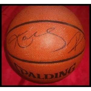 Kobe Bryant & Pau Gasol Autographed/Hand Signed Basketball 