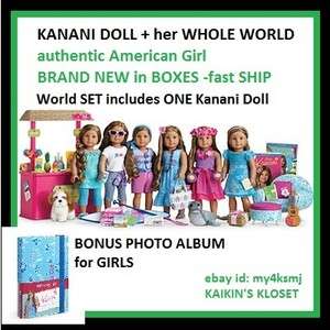 American Girl Doll KANANIS WHOLE WORLD shave ice stand luau outfit 