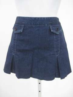 you are bidding on a theory denim short pleated short skirt in a size 