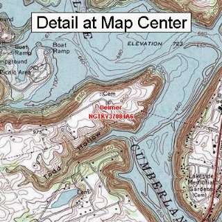  USGS Topographic Quadrangle Map   Delmer, Kentucky (Folded 