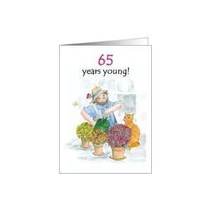  65th Birthday Card for a Man   Jolly Gardener Card Toys 