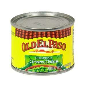 Old El Paso Chilies, Green Chili Pepper Chopped Small, 4.5 oz 
