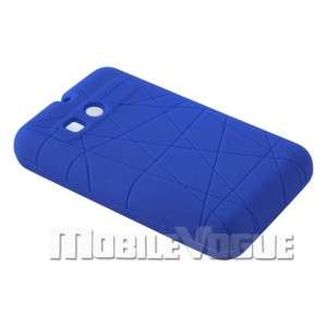   Silicone Skin Case Cover For ZTE Msgm8 II A310 Cricket Navy  