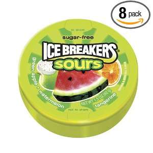 Ice Breakers Sours (Green Apple, Tangerine & Watermelon), 1.5 Ounce 