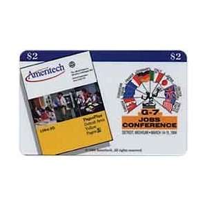  Collectible Phone Card $2. G 7 (G7) Jobs Conference (Card 