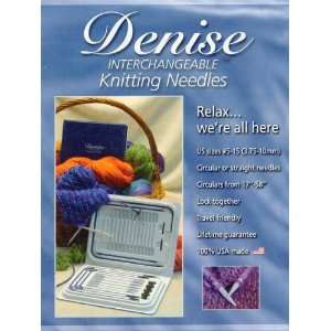  Denise Interchangeable Kniiting Needles Blue Arts, Crafts 