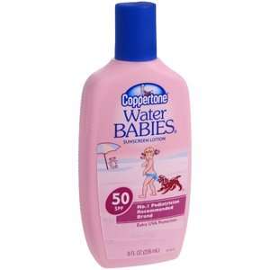  PACK OF 3 EACH WATER BABIES LOTION SPF 50 8OZ PT 