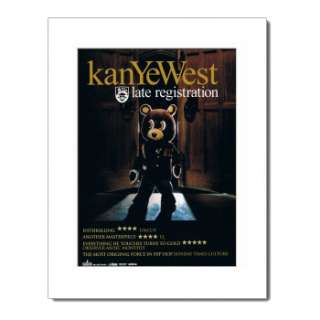 KANYE WEST Glow In The Dark Tour 2007 Matted Ad/Poster  