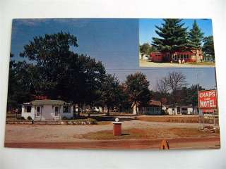 Chaps Cabin Motel Wisconsin Dells WI Vintage Postcard  