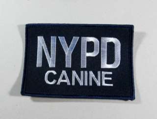 Police Patch   NYPD Canine  