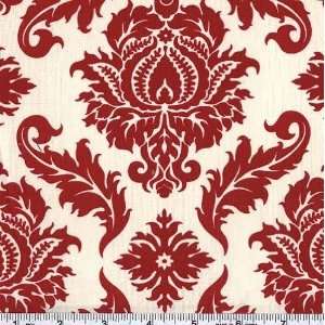   Damask Red Fabric By The Yard joel_dewberry Arts, Crafts & Sewing