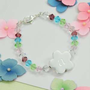 Flower Charm Bracelet Little Girl Wedding Jewelry Gifts  