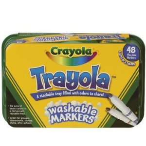   Trayola™ Fine Tip Washable Markers   Basic School Supplies & Markers