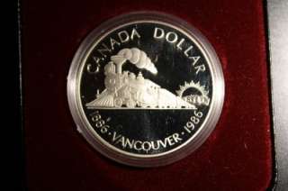   CANADIAN COIN CANADA SILVER DOLLAR 1886 1986 VANCOUVER #B109  