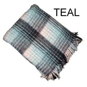  Blanket Warm & Oversized (7 1/2x6 1/4 Feet) Woolblend Teal 