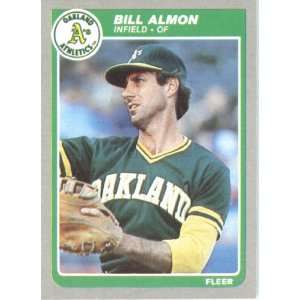  1985 Fleer # 414 Bill Almon Oakland Athletics Baseball 