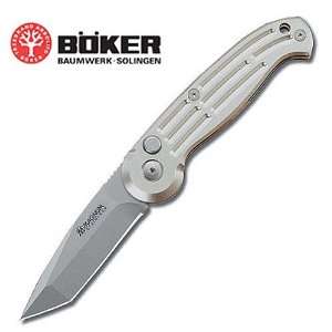 Boker Magnum Tanto Silver Pocket Knife 