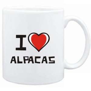  Mug White I love Alpacas  Animals