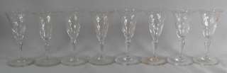 Set of 8 Webb Made in England Crystal Cordial Glasses  