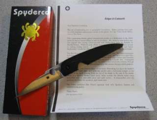 NEW Spyderco C153GP Folder Folding Knife Des Horn African Custom 