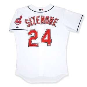  Grady Sizemore Cleveland Indians Autographed Home White 