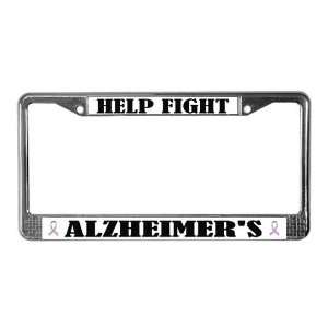  Help Fight Alzheimers License Plate Frame by  