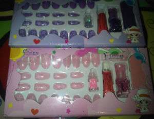 New Fiore Nail Fashion Kit Collection Acrylics Tips Kids  