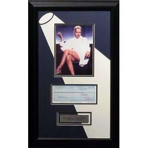  Sharon Stone Framed Autographed Check