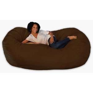  7.5 feet Xx large Chocolate Cozy Sac Foof Bean Bag Chair 